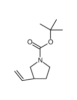 (R)-3-乙烯基吡咯烷-1-羧酸叔丁酯结构式
