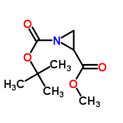 (R)-1-tert-Butyl 2-Methyl aziridine-1,2-dicarboxylate Structure