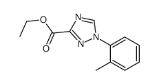 ETHYL 1-O-TOLYL-1H-1,2,4-TRIAZOLE-3-CARBOXYLATE结构式