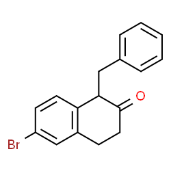 1-BENZYL-6-BROMO-3,4-DIHYDRONAPHTHALEN-2(1H)-ONE结构式