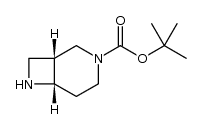 顺式-3-BOC-3,7-二氮杂双环[4.2.0]辛烷结构式
