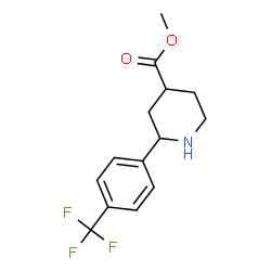2-(4-TRIFLUOROMETHYL-PHENYL)-PIPERIDINE-4-CARBOXYLIC ACID METHYL ESTER structure