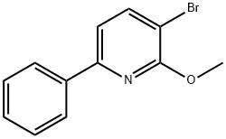 3-Bromo-2-methoxy-6-phenylpyridine Structure