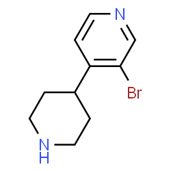 3-bromo-4-(piperidin-4-yl)pyridine结构式