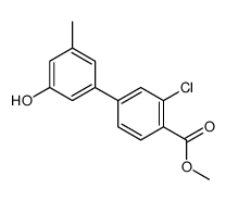 methyl 2-chloro-4-(3-hydroxy-5-methylphenyl)benzoate Structure