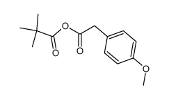 2-(4-methoxyphenyl)acetic pivalic anhydride结构式