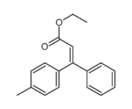 ethyl 3-(4-methylphenyl)-3-phenylprop-2-enoate结构式