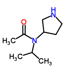 N-Isopropyl-N-(3-pyrrolidinyl)acetamide结构式