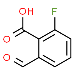 2-氟-6-醛基苯甲酸结构式
