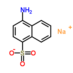 Sodium 4-amino-1-naphthalenesulfonate structure