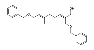 (2Z,6E)-8-Benzyloxy-2-benzyloxymethyl-6-methyl-2,6-octadien-1-ol结构式