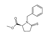 (R)-(-)-1-Benzyl-5-thioxoproline methyl ester Structure