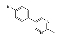 (9CI)-5-(4-溴苯基)-2-甲基嘧啶结构式