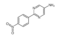 2-(4-Nitrophenyl)-5-pyrimidinamine结构式