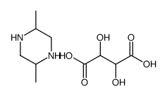 2,5-dimethylpiperazine [R-(R*,R*)]-tartrate (1:1) structure