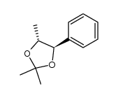 (4R,5R)-2,2,4-trimethyl-5-phenyl-1,3-dioxolane结构式