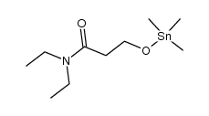 β-Trimethylstannoxy-propionsaeure-N.N-diaethylamid结构式