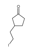 3-(2-Iodoethyl)cyclopentan-1-one结构式