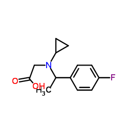 N-Cyclopropyl-N-[1-(4-fluorophenyl)ethyl]glycine结构式