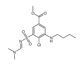 3-butylamino-4-chloro-5-(dimethylaminomethylene-sulfamoyl)-benzoic acid methyl ester Structure