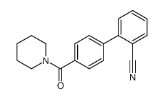2-[4-(Piperidinocarbonyl)phenyl]benzonitrile结构式