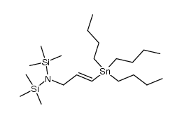 (E)-1-tributylstannyl-3-{bis(trimethylsilyl)amino}prop-1-ene Structure