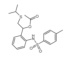 N-tosyl-2-[1-acetoxy-2-(isopropylthio)ethyl]anilide Structure