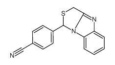 4-(1,3-dihydro-[1,3]thiazolo[3,4-a]benzimidazol-1-yl)benzonitrile结构式