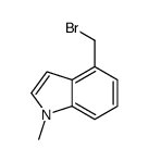 4-(bromomethyl)-1-methylindole结构式