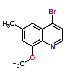 4-Bromo-8-methoxy-6-methylquinoline structure