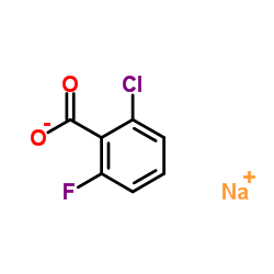 2-氯-6-氟苯甲酸钠结构式