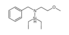 N-benzyl-1,1-diethyl-N-(2-methoxyethyl)silanamine Structure