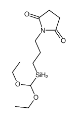 1-[3-(diethoxymethylsilyl)propyl]pyrrolidine-2,5-dione Structure