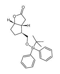 [3aR-(3aα,4α,6aα)]-4-[[[(1,1-Dimethylethyl)diphenylsilyl]oxy]Methyl]hexahydro-2H-cyclopenta[b]furan-2-one picture