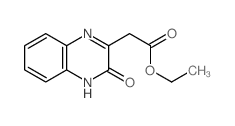 2-Quinoxalineaceticacid, 3,4-dihydro-3-oxo-, ethyl ester structure