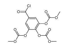 3,4,5-Trimethoxycarbonyloxybenzoylchlorid结构式