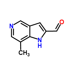 7-Methyl-1H-pyrrolo[3,2-c]pyridine-2-carbaldehyde结构式