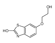 6-(2-hydroxyethoxy)-3H-1,3-benzothiazol-2-one结构式