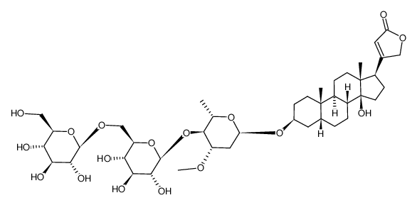 digitoxigenin α-oleatrioside Structure