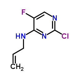 N-Allyl-2-chloro-5-fluoro-4-pyrimidinamine结构式