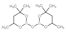 4,4,6-trimethyl-2-[(4,4,6-trimethyl-1,3,2-dioxaborinan-2-yl)oxy]-1,3,2-dioxaborinane结构式