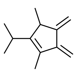 Cyclopentene, 1,3-dimethyl-4,5-bis(methylene)-2-(1-methylethyl)- (9CI) Structure