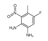 5-fluoro-4-methyl-3-nitrobenzene-1,2-diamine Structure