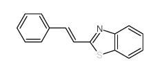Benzothiazole,2-(2-phenylethenyl)-结构式