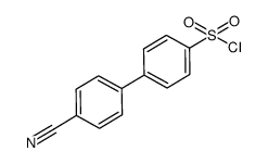 4'-cyanobiphenyl-4-sulfonyl chloride结构式