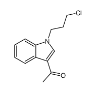 1-(3-Chloropropyl)-3-acetylindole结构式