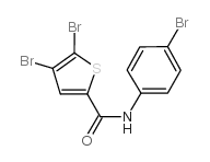 4,5-dibromo-N-(4-bromophenyl)thiophene-2-carboxamide结构式