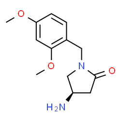 (4R)-4-amino-1-[(2,4-dimethoxyphenyl)methyl]pyrrolidin-2-one Structure