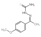 [1-(4-methoxyphenyl)ethylideneamino]thiourea structure