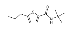5-Propyl-thiophene-2-carboxylic acid tert-butylamide结构式